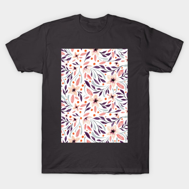 Romantic Floral Garden T-Shirt by Jess Illustrates